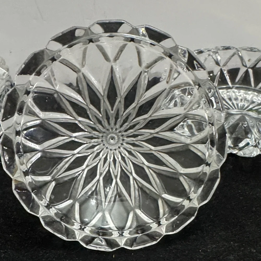 Shannon Elegant Crystal Glass Candy Dish in the shape of a Hershey kiss